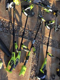 Ryobi 18V Trimmers! Good power, only 10 Each mañana 💥👍🏽👍🏽