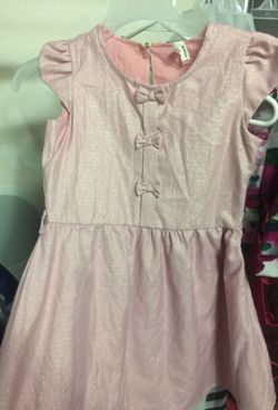 Pink sparkly dress sz 7