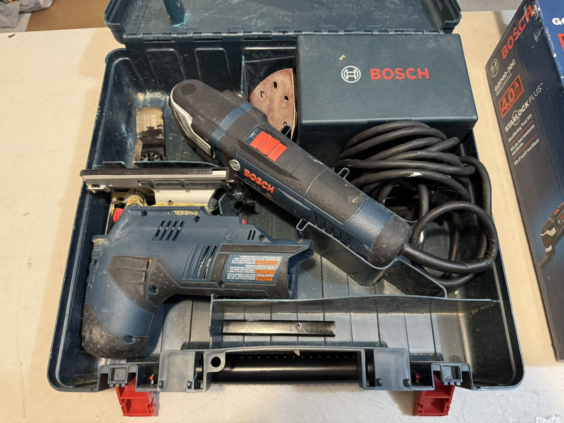 Bosch Oscillating Tool and Bosch 12v Jigsaw Kit with Case