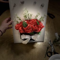 cuadro de rosas eternas