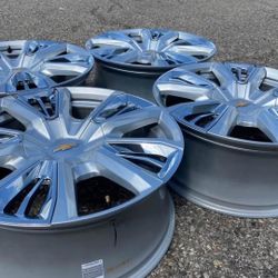 22” OEM Chevy Silverado Suburban High Country Wheels Rims GMC Sierra We Finance Set 