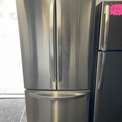 Lg Stainless Steel French Door Refrigerator 22 Cubic