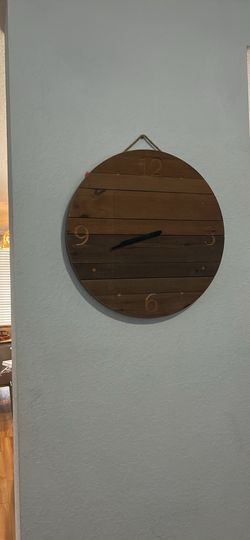 Large wood clock