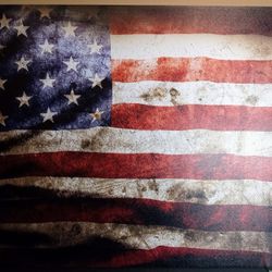American Flag Canvas Print Picture 24x36