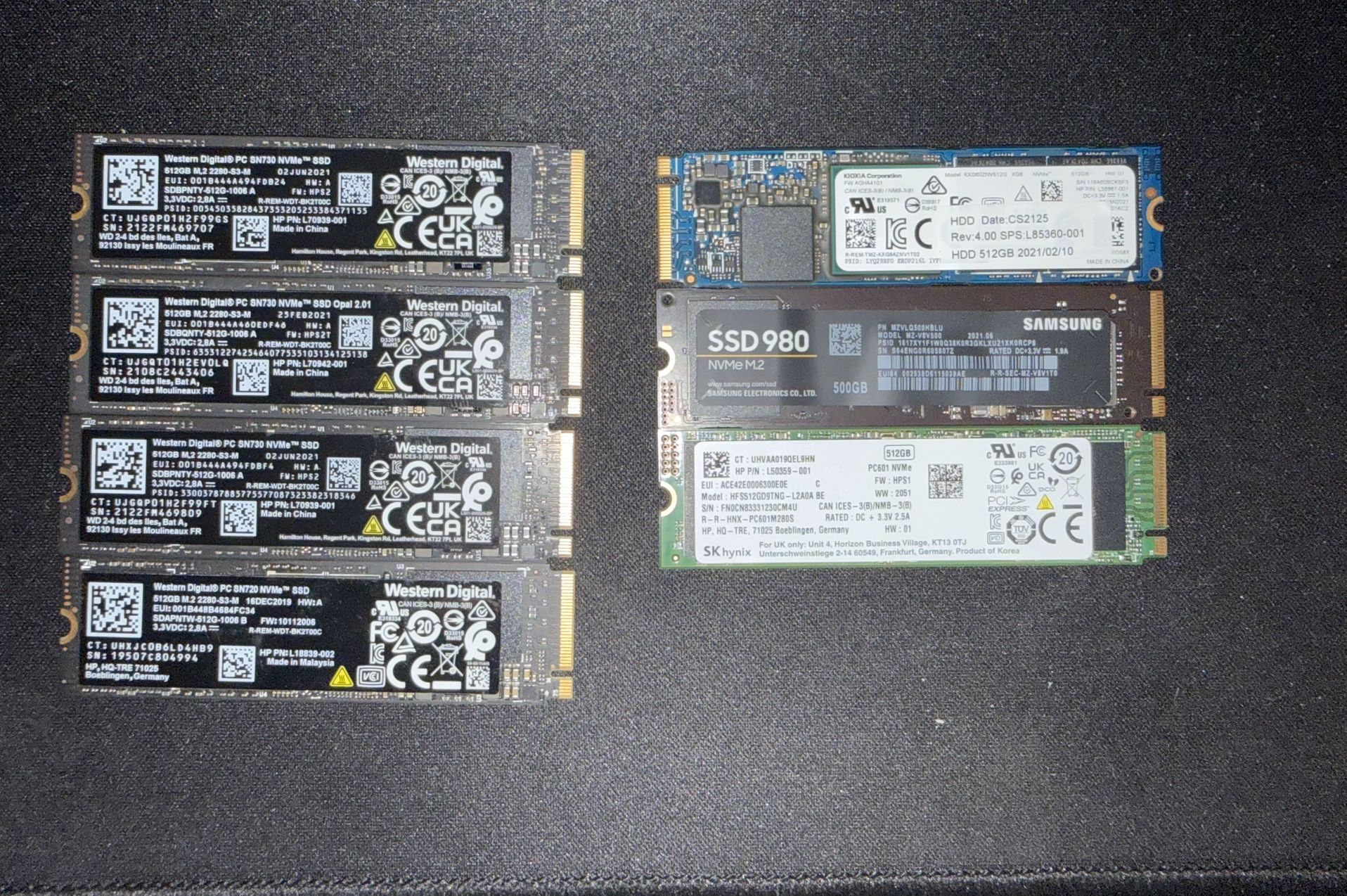 512GB M.2 SSDs