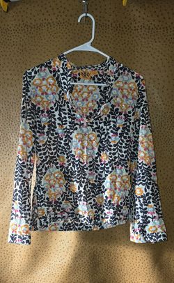 Tory Burch Floral Patterned Long Sleeve Top