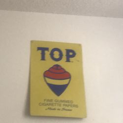 Vintage TOP rolling papers metal advertisement sign