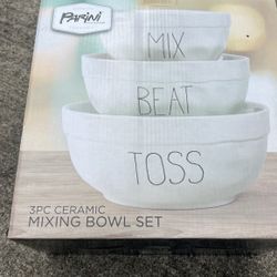 3pc Ceramic Mixing Bowl Set Could Be A Perfect Gift 