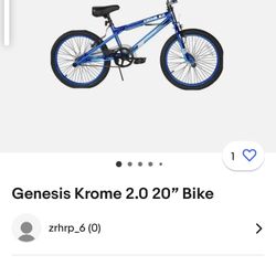 Krome Blue Bmx Bike