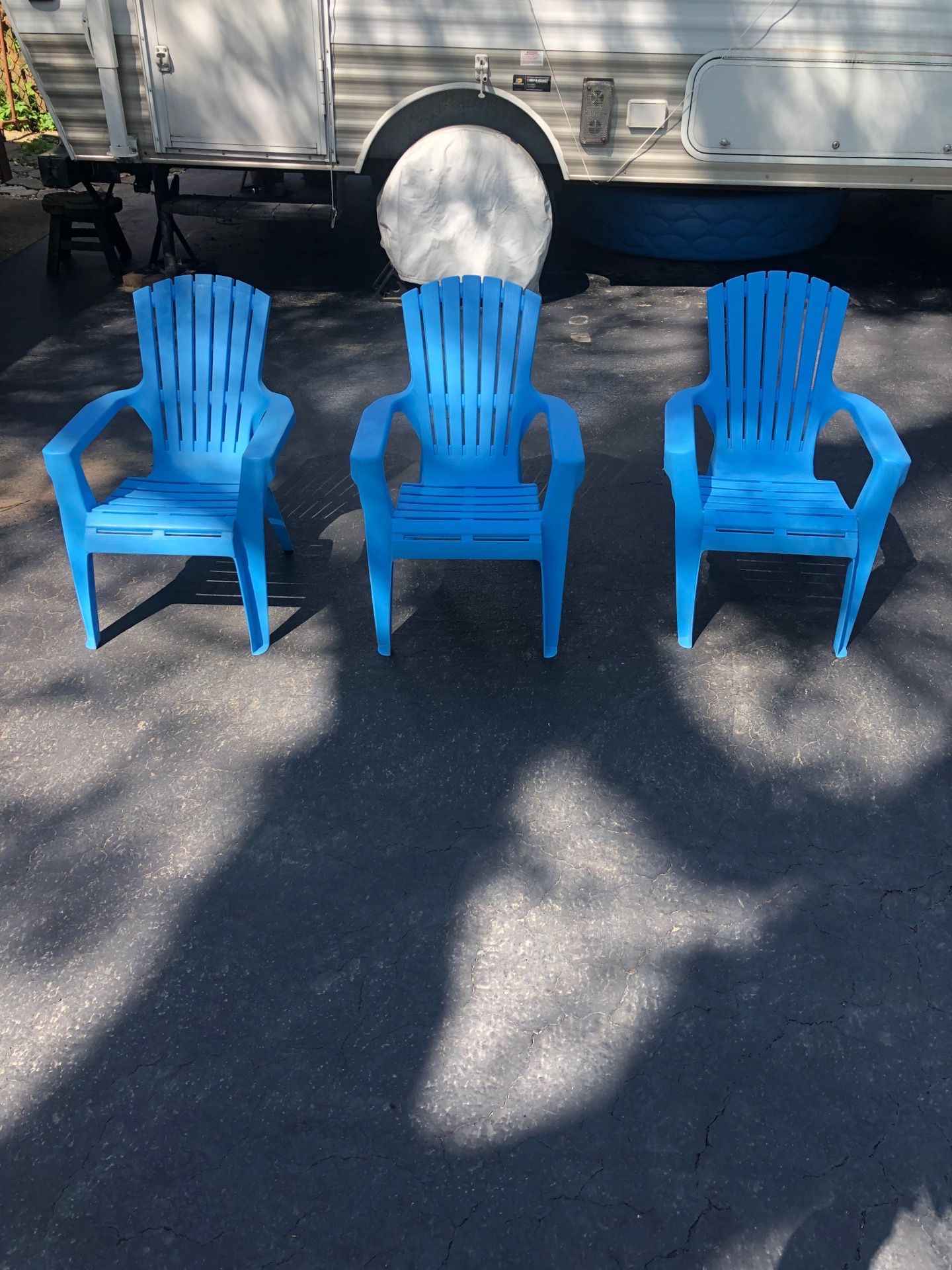 Three children’s chairs