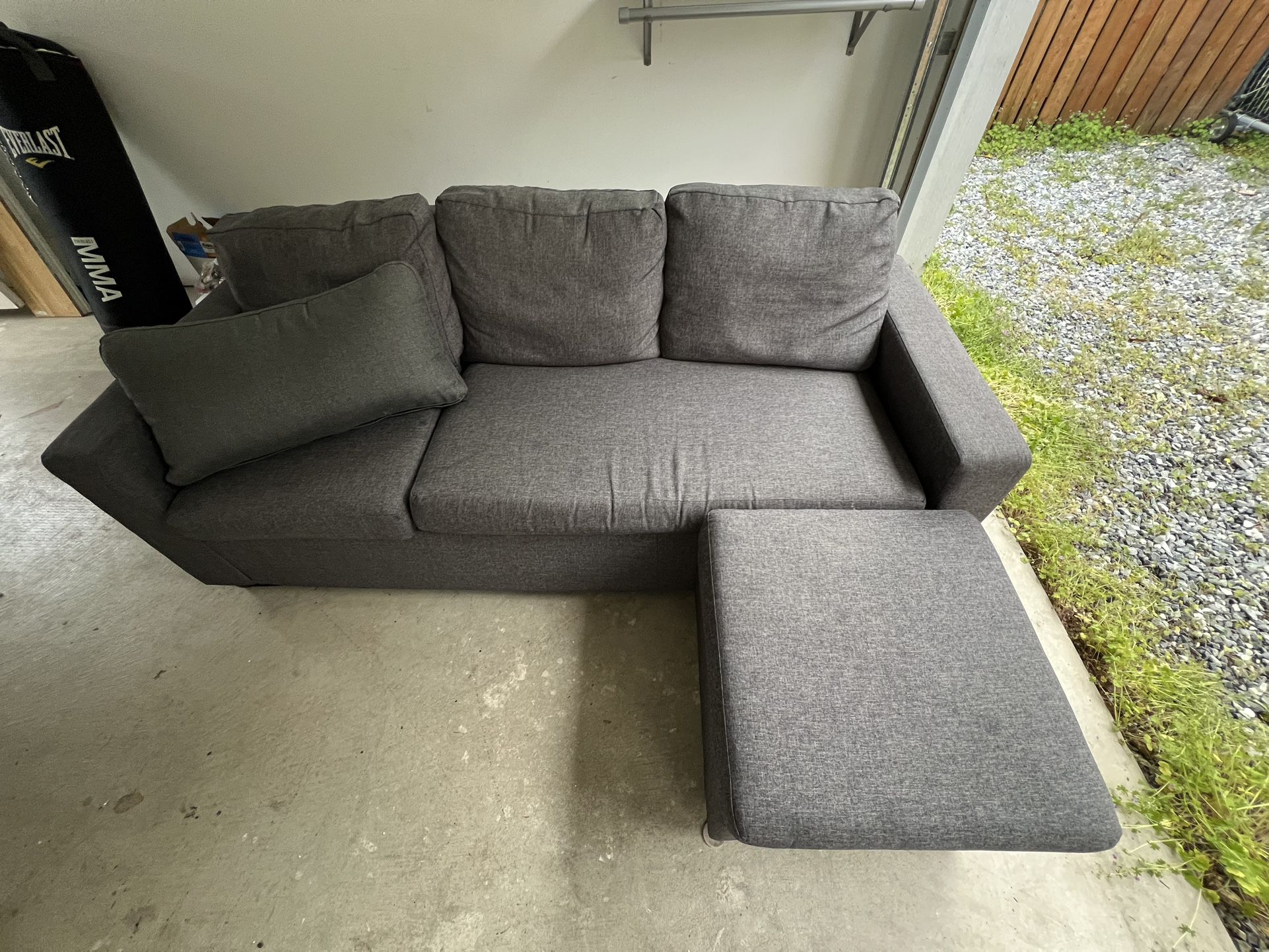 Couch With ottoman 