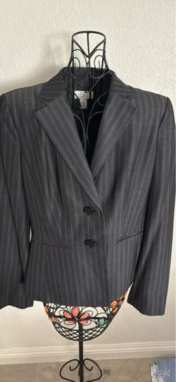 Ann Taylor LOFT Wool Blend Size 6 Pinstripe Blazer