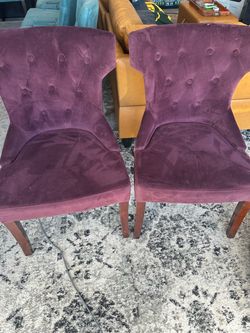 Purple Velvet Chairs