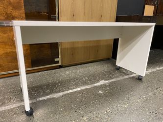 White Rolling Office Desk