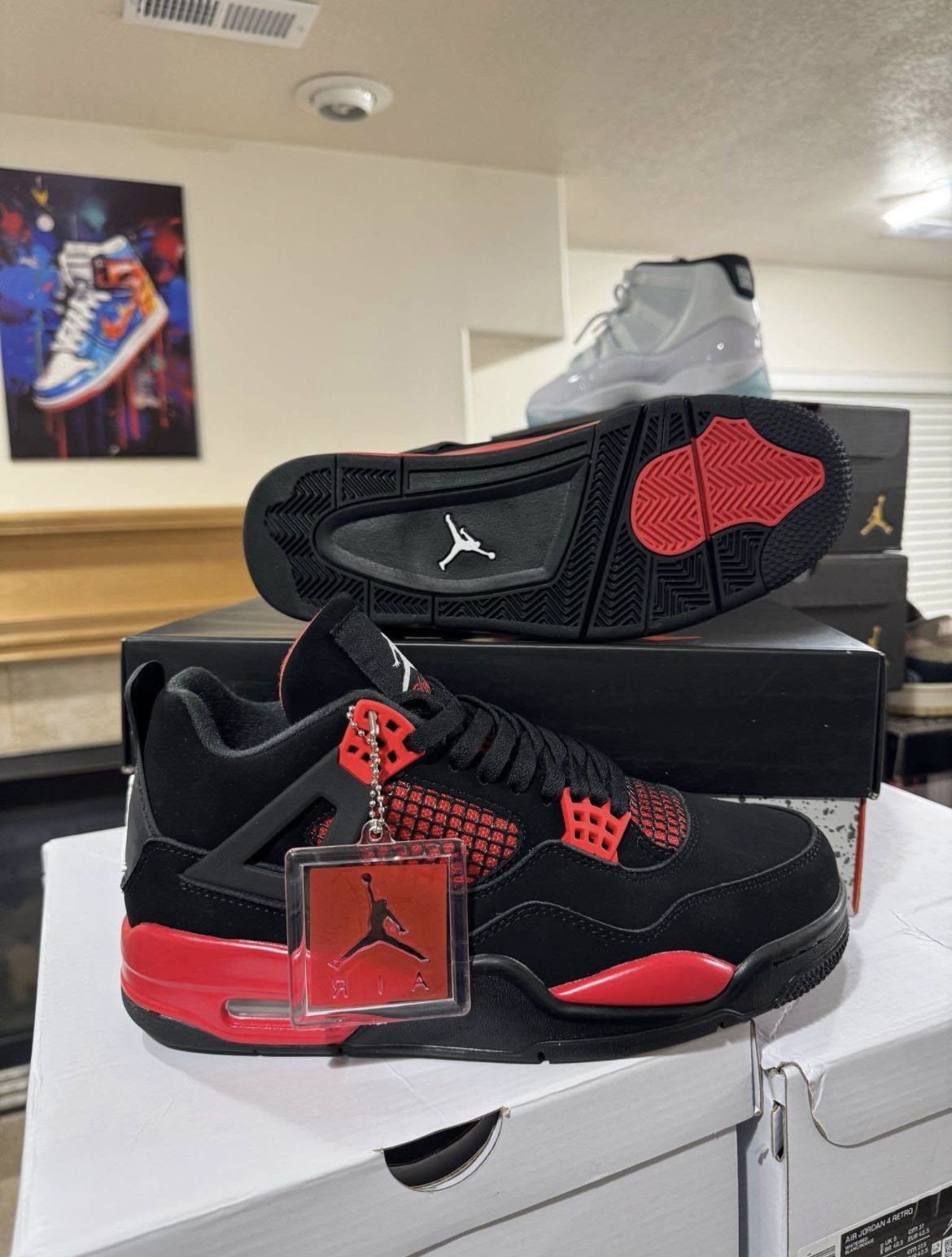 Brand New Jordan 4 Red Thunders