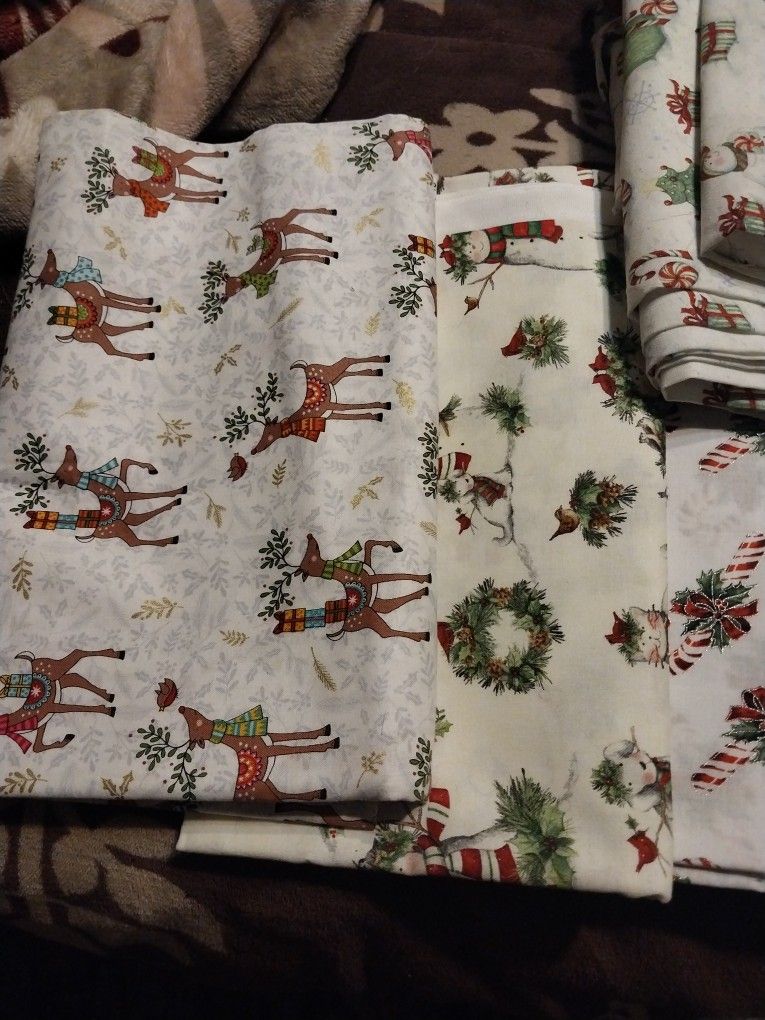 Christmas quilting material