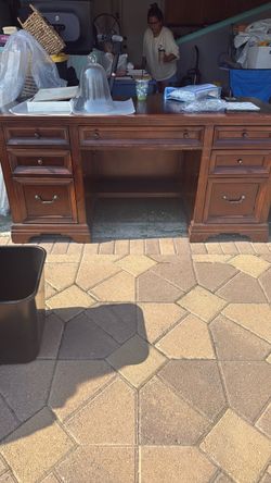 Wood desk