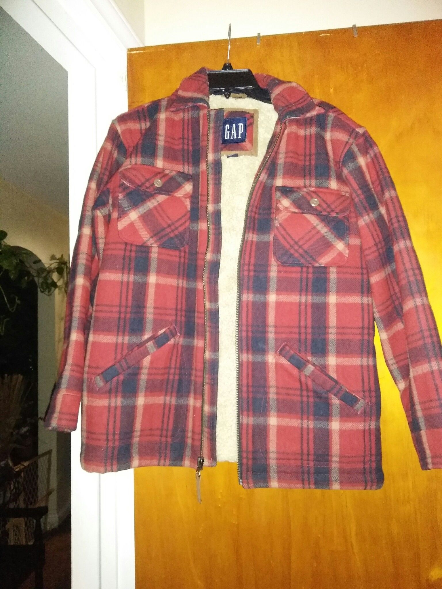 GAP Children plaid coat