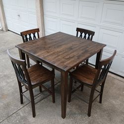 High Top Table with 4 Chairs