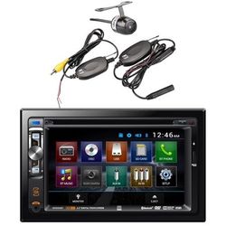 Dual AV Double Din 6.2" Touch Screen DVD Bluetooth USB Receiver, DUAL XCAM500 Universal Waterproof Wireless