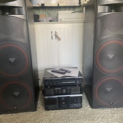 Cerwin Vega Home Stereo System — Trade For A Rack Of Dumbbells