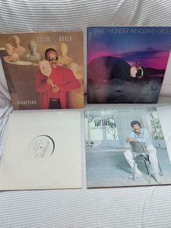 Soul and R&B vinyls lot of 4 Stevie Wonder & Lionel Richie