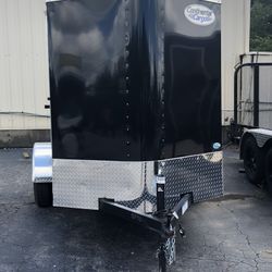 2022 Continental 5x8 Enclosed V-Nose Trailer