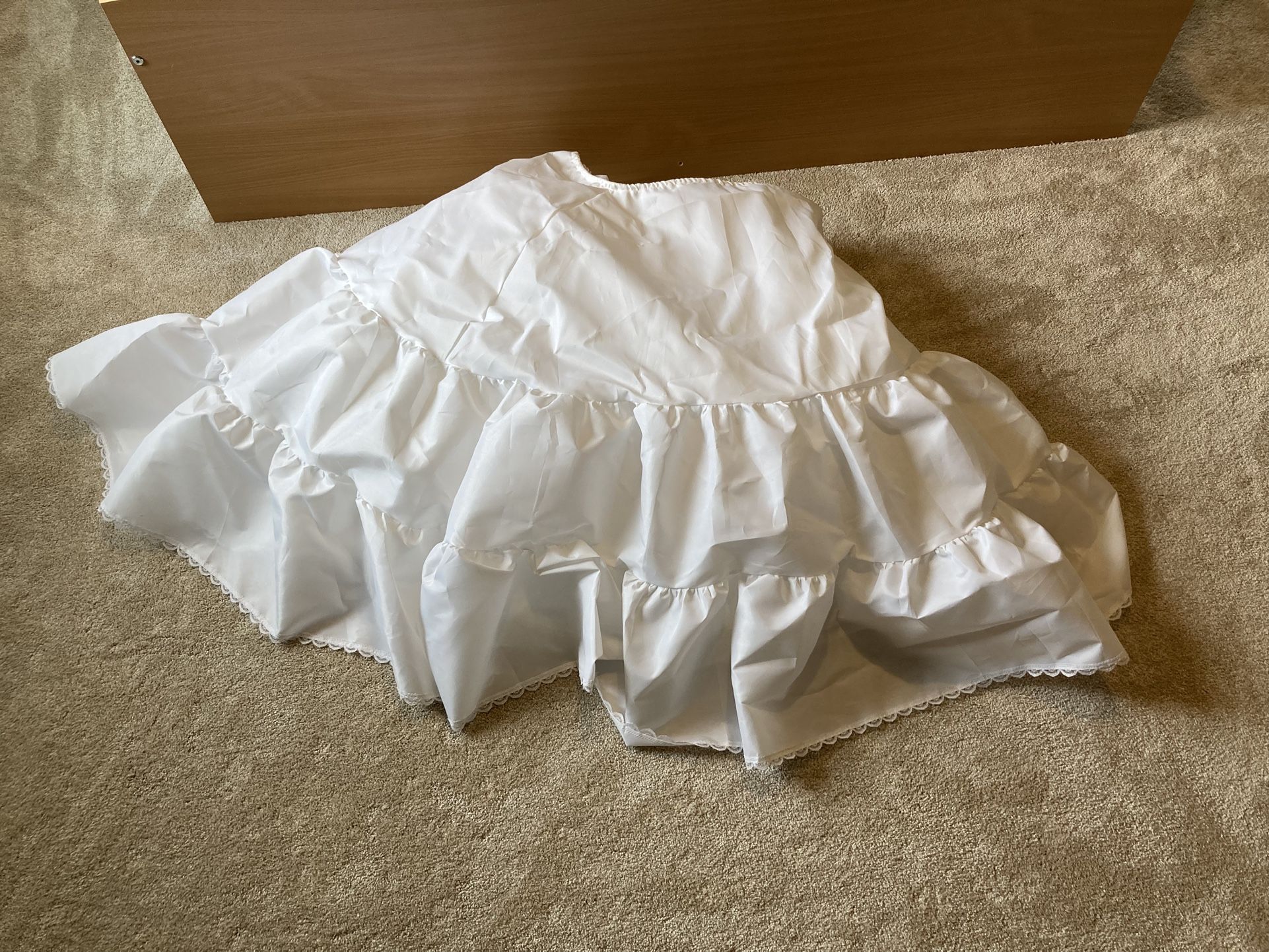 Women's 2 hoop Crinoline Petticoat for Wedding Bridal Dress, Ball Gown