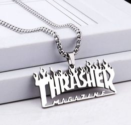 Thrasher Stainles Steele Necklace