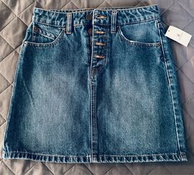 Denim skirt women