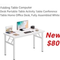 New  White Folding Table $80 Pick Up East Palmdale 
