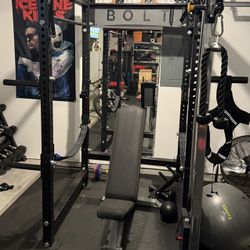Bolt Fitness Power Rack With Cable Weight