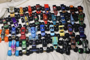 Large Lot of Monster Jam Toy Trucks
