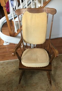 Vintage Solid Wood Rocking Chair