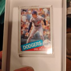 Orel Hershiser Tradeing Card 1985 Topps