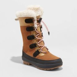 Winter Boots thermolite Faux Fur brown 