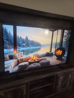 65 in 65AU8000F Samsung Smart TV excellent condition condition
