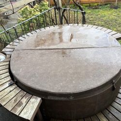 SOFTUB 300 NATURAL WOOD Full Hot Tub Surround Deck