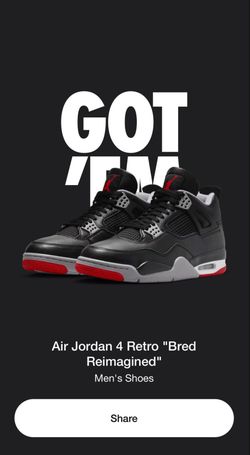 Jordan 4 Reimagined Bred