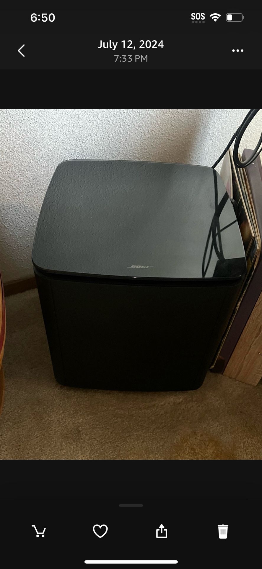 Bose Sound Bar And Subwoofer 700
