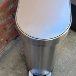 Simple Human Stainless Steel Trash Can 