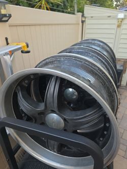 Set of 4 Dark Alloy Wheels