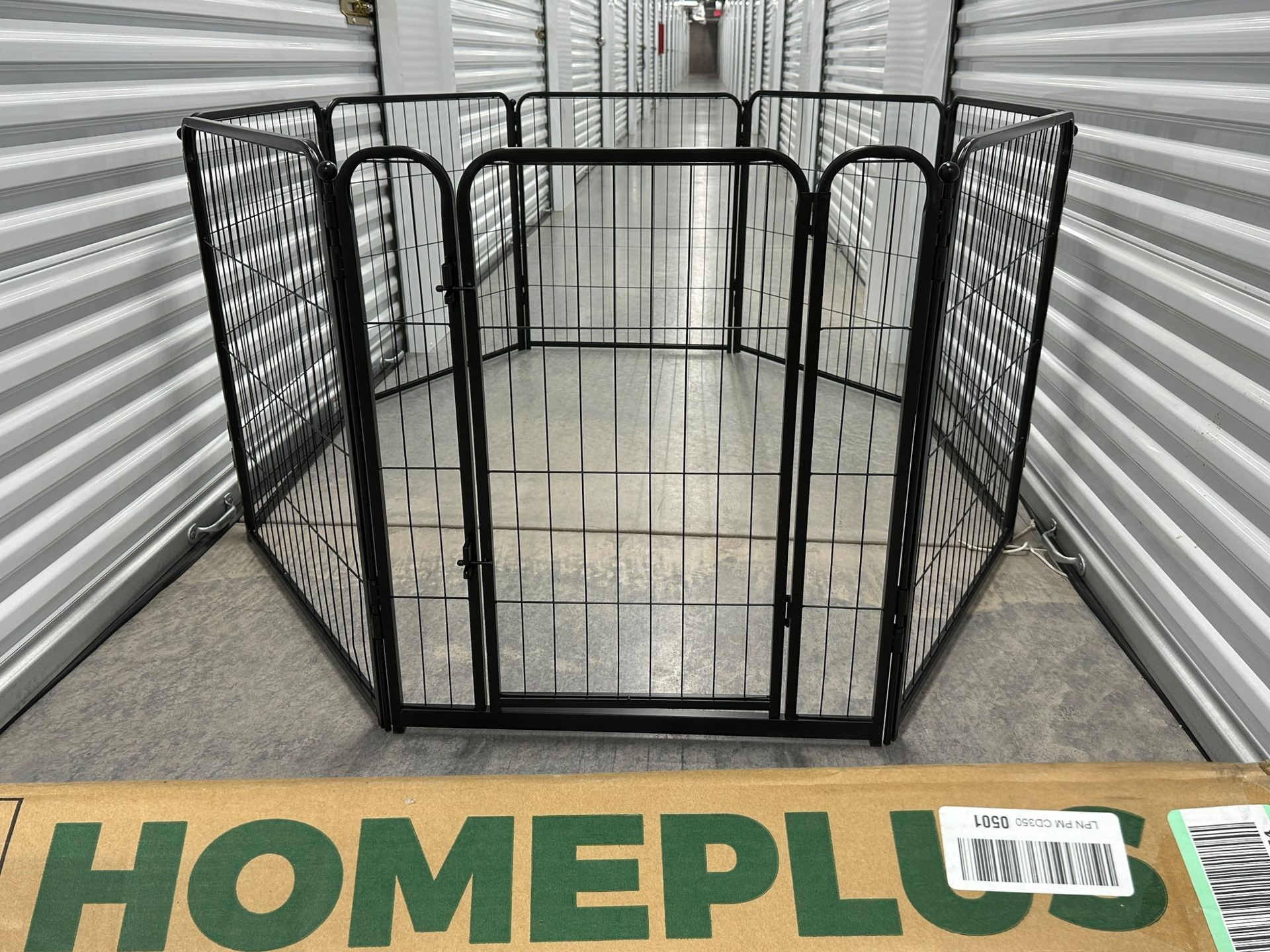 Brand New FXW HomePlus Adjustable Dog PlayPen 8 Panels 32" High Metal Door Collapsible Indoor
