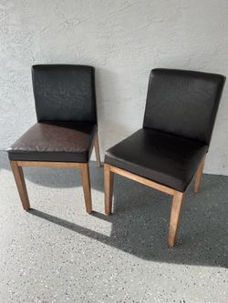 2 BROWN CHAIRS