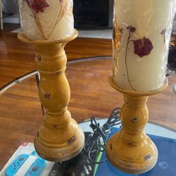 Ceramic Candle Holders  $20