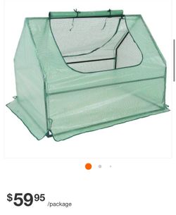 Sunnydaze 4 ft. x 3 ft. x 3 ft. - Steel and Polyethylene - Green - Greenhouse