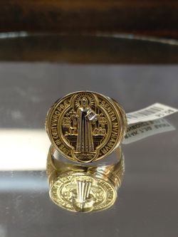 14k religious men ring