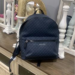 Large. Mk. Backpack 🎒. Is. Beautiful. Color. Blue. Like. New. Use. 1. Times Only $180