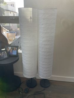 White Paper Shade Floor Lamp