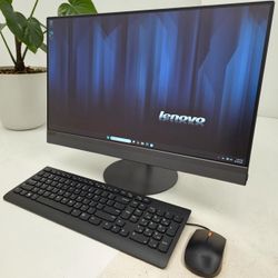 Lenovo 24” Touchscreen Full HD PC AIO Desktop / Windows 11 / SSD / WiFi AC / CD-DVD / Camera / Bluetooth / Keyboard & mice